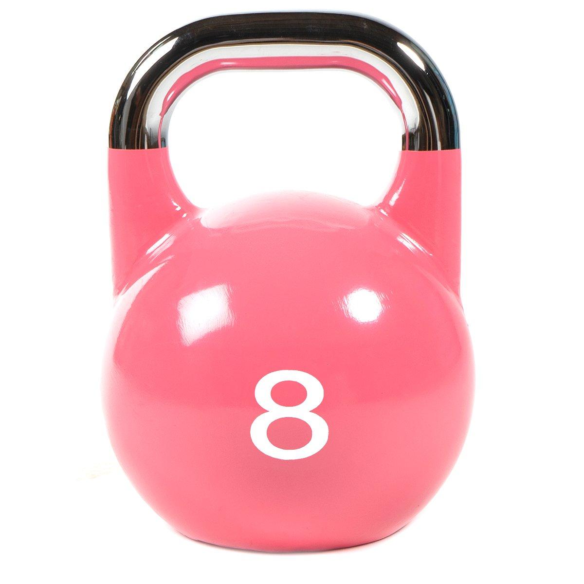 Image of Wettkampf-kettlebell Aus Gusseisen Mit Aufgemaltem Logo Unisex Multicolor 8KG