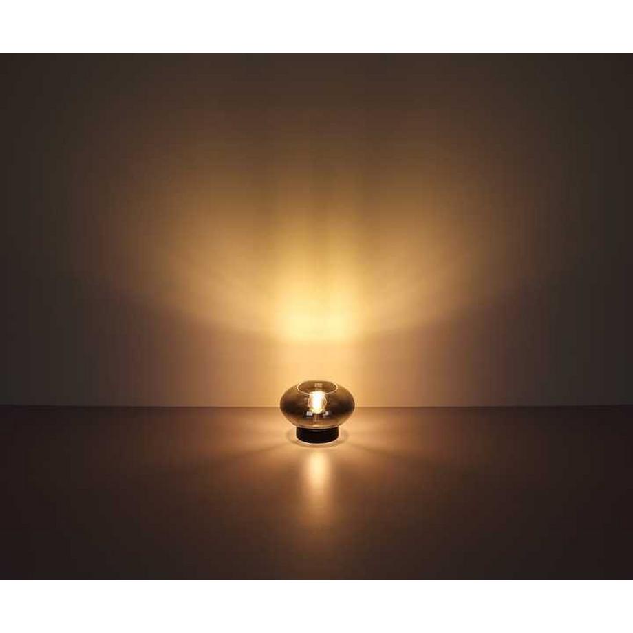 mutoni Lampe à poser métal noir mat 1xE27  