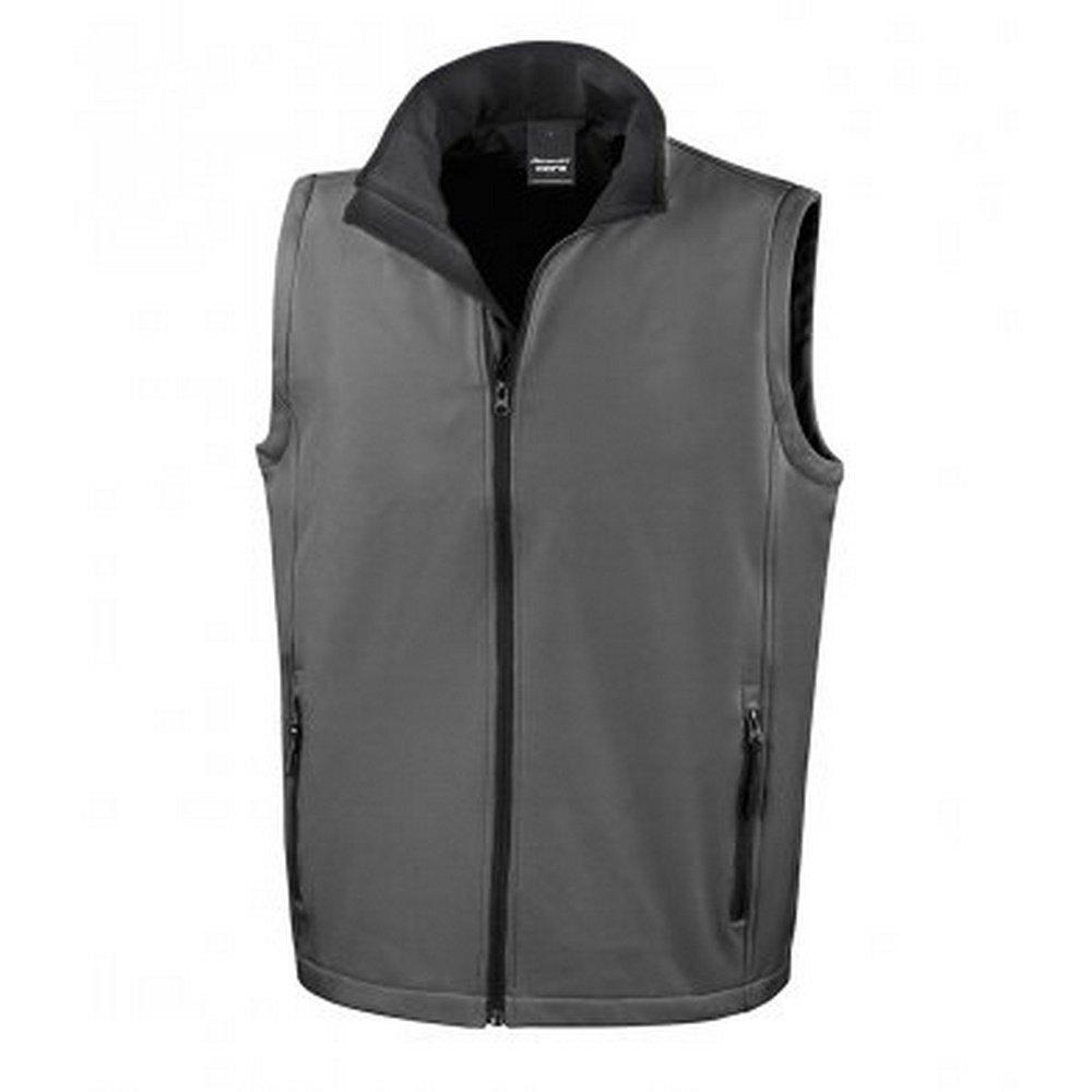 Image of Core Soft Shell Bodywarmer Herren Charcoal Black 4XL