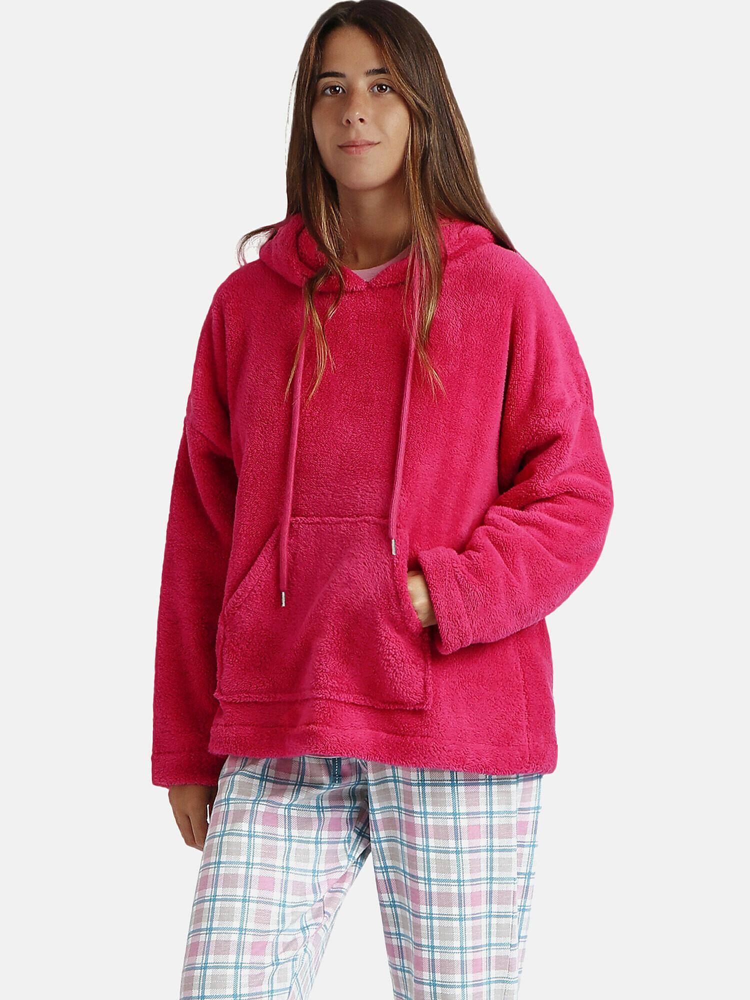 Image of Kapuzen-sweatshirt Basica Damen Rot Bunt M