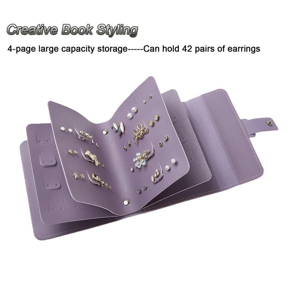 Only-bags.store  Ohrring-Aufbewahrung Ohrring-Ordner Kleines Buch Aufbewahrungstaschen 
