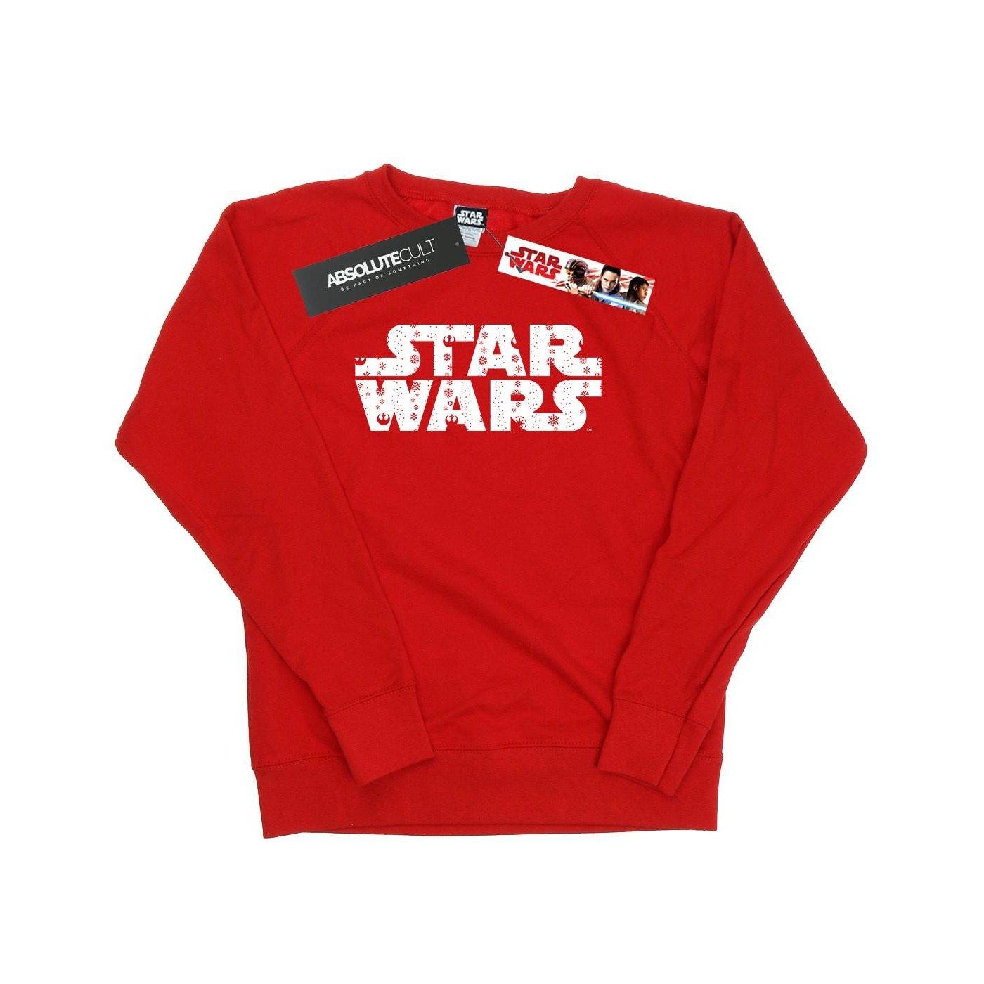 Image of Christmas Logo Sweatshirt Damen Rot Bunt XL