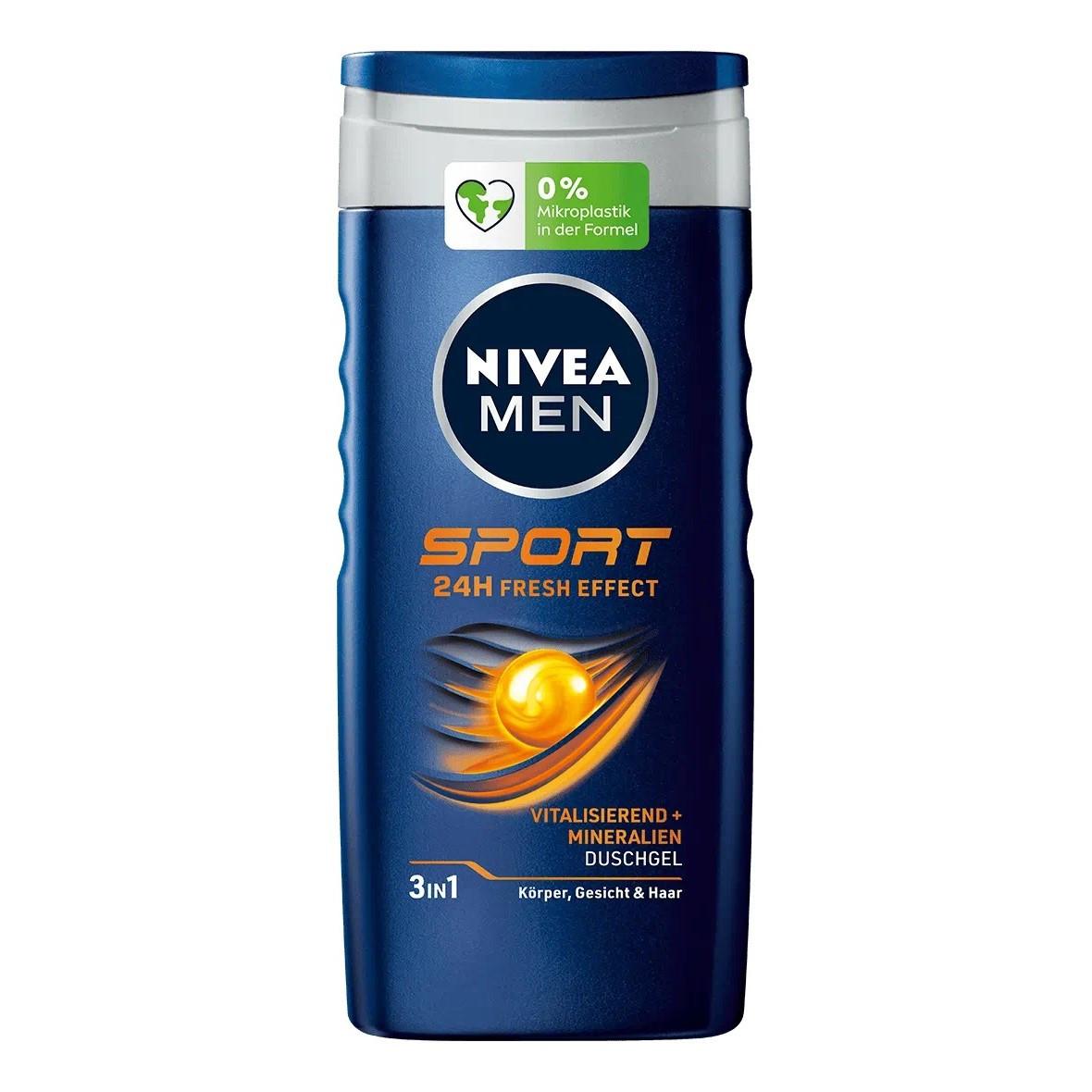 NIVEA  Set 8er Men Duschgel 3 in1 Sport 24h 