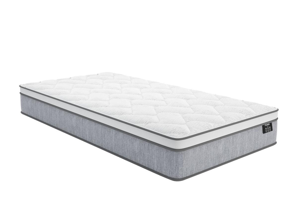 Ysmée Ensemble 90 x 190 cm sommier coffre naturel clair + matelas ressorts ensachés ép.22cm - SERENITE de YSMÉE  