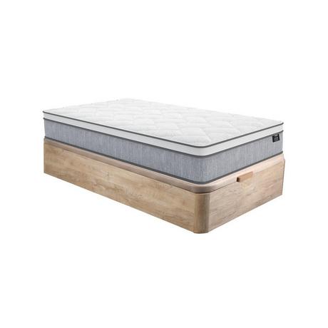 Ysmée Ensemble 90 x 190 cm sommier coffre naturel clair + matelas ressorts ensachés ép.22cm - SERENITE de YSMÉE  