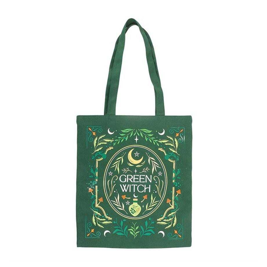 Tote Bag Green Witch