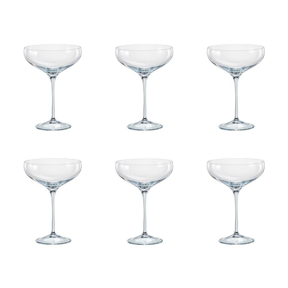 Image of Einfarbige Champagnerflöten - Set von 6 Einfarbige Champagnerflöten - Set von 6