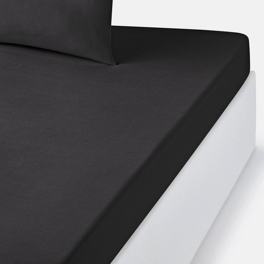 Drap housse enfant uni en polycoton