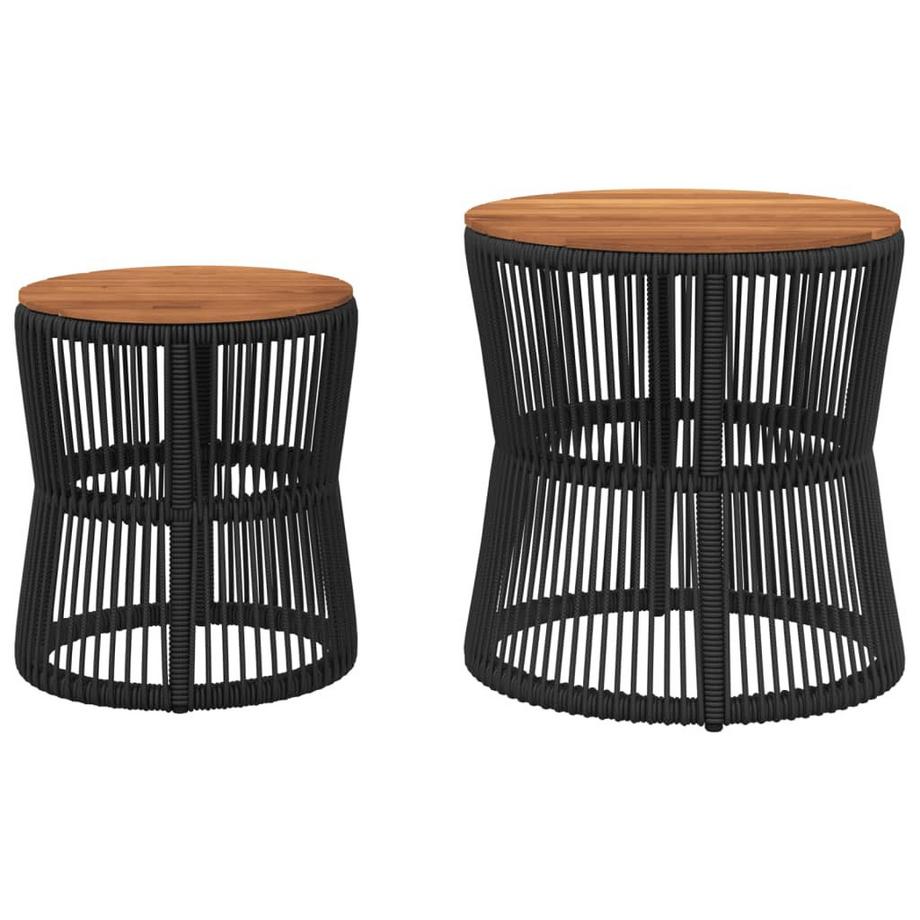 VidaXL tavolino da giardino Polirattan  