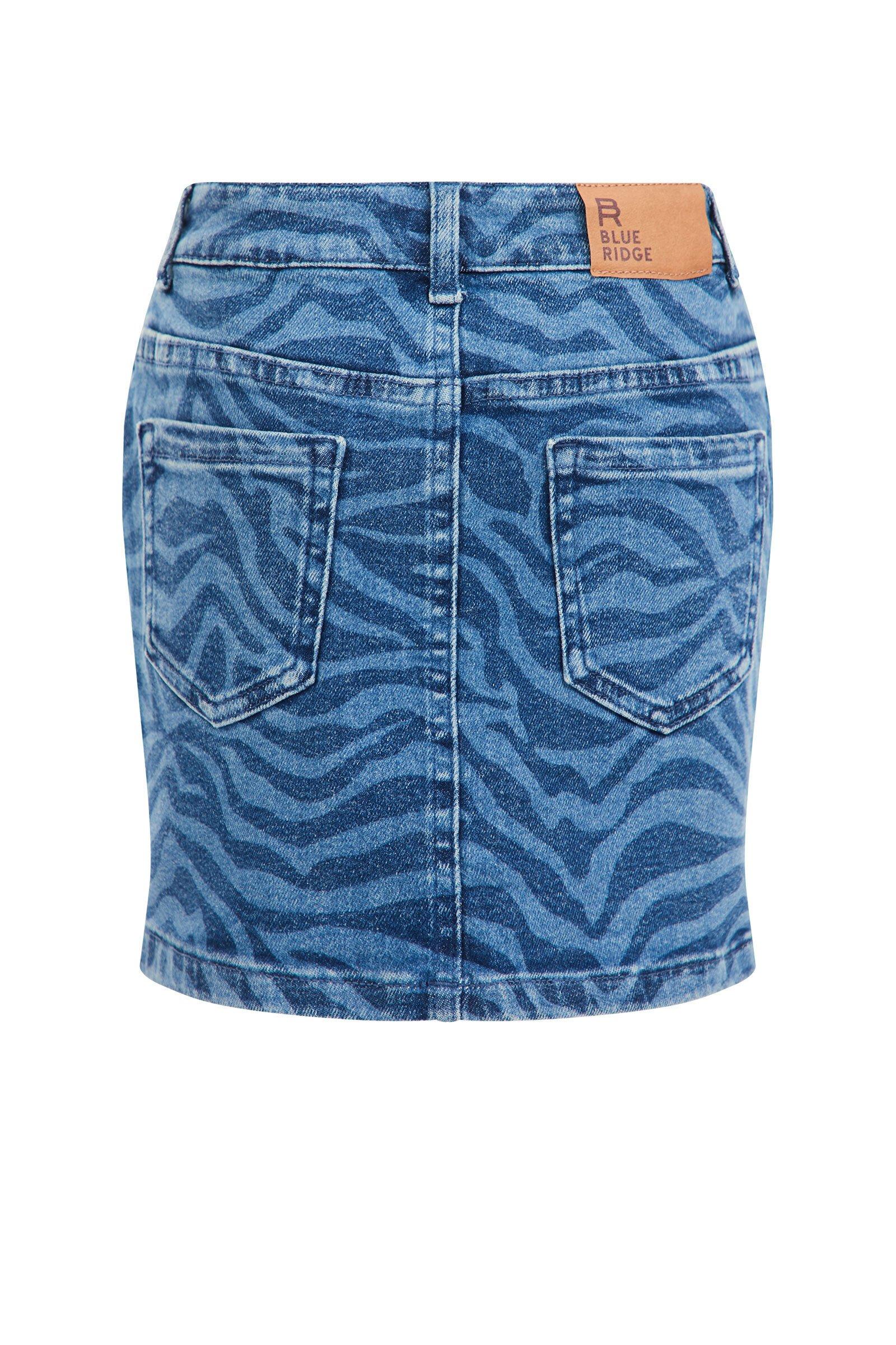 WE Fashion  Jupe Denim À Motif Fille 