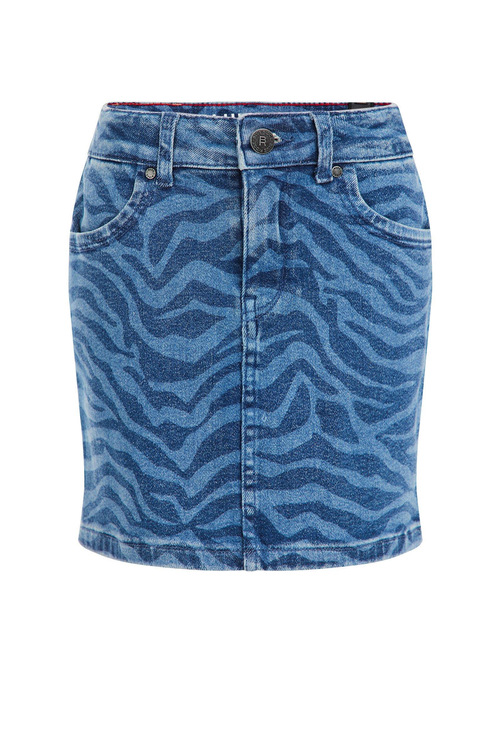 WE Fashion  Jupe Denim À Motif Fille 