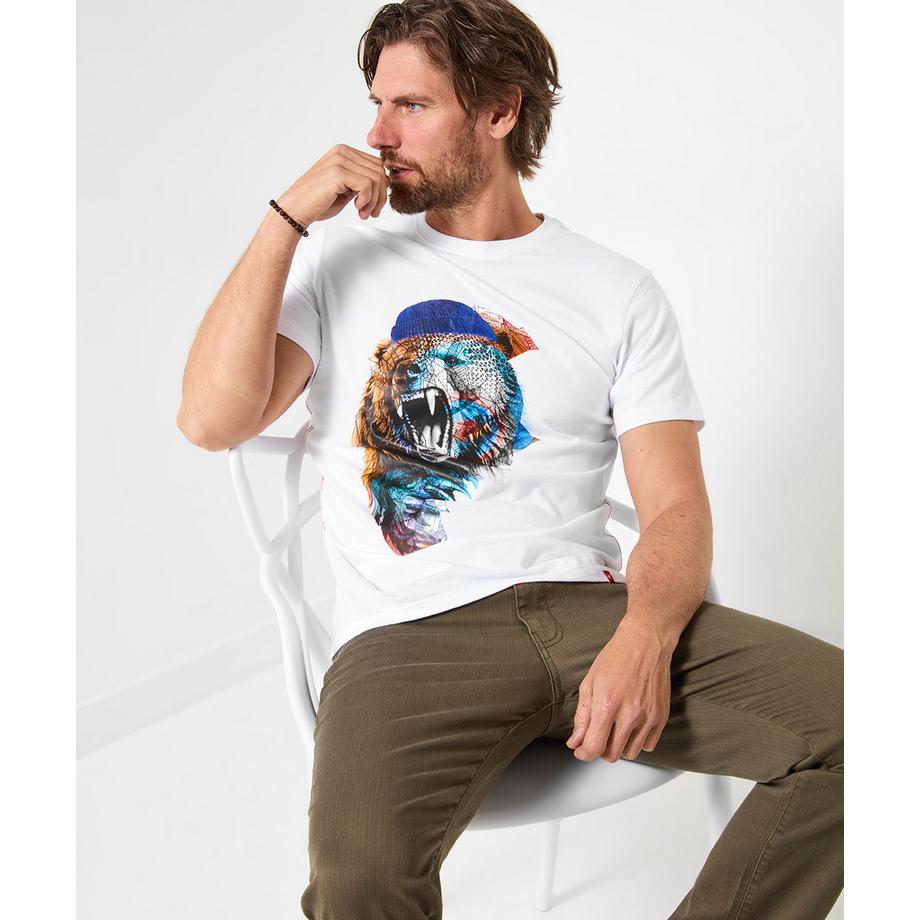 Joe Browns T-shirt Girocollo Motivo Orso  