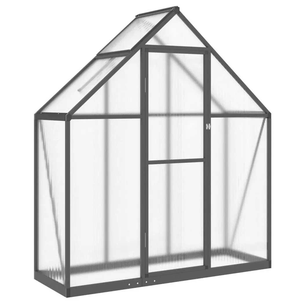 VidaXL - Gewächshaus aluminium, One Size, Grau