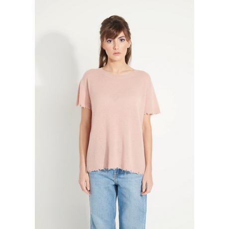 Studio Cashmere8  AVA 6 T-Shirt Rundhalsausschnitt -100% Kaschmir déjaugé 