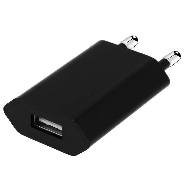 Image of USB Wand Ladegerät 1A – Schwarz