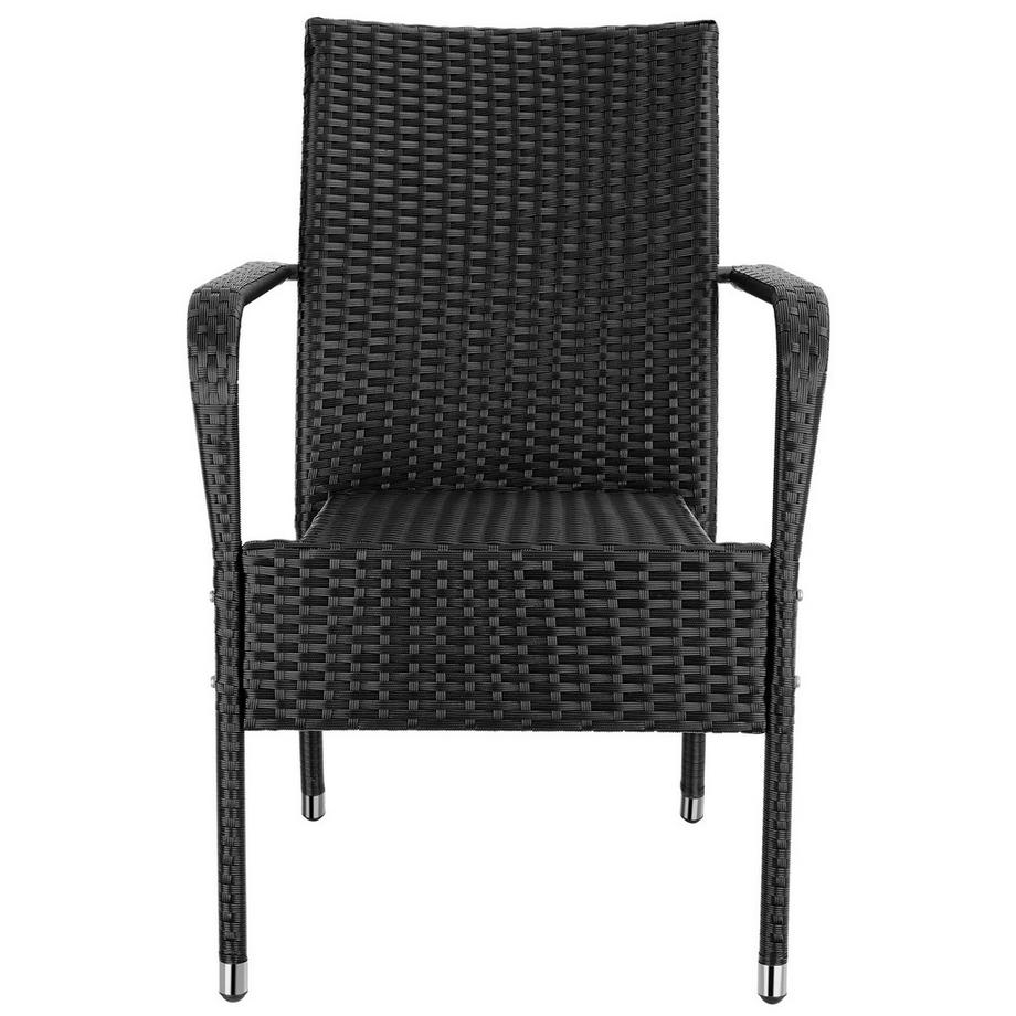 Tectake Rattanstuhl Girona widerstandsfähig UV-beständig  