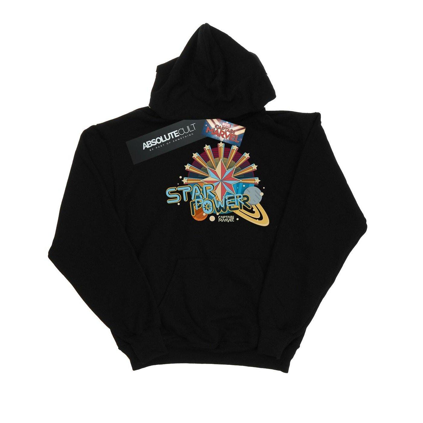 Image of Captain Star Power Kapuzenpullover Mädchen Schwarz 116
