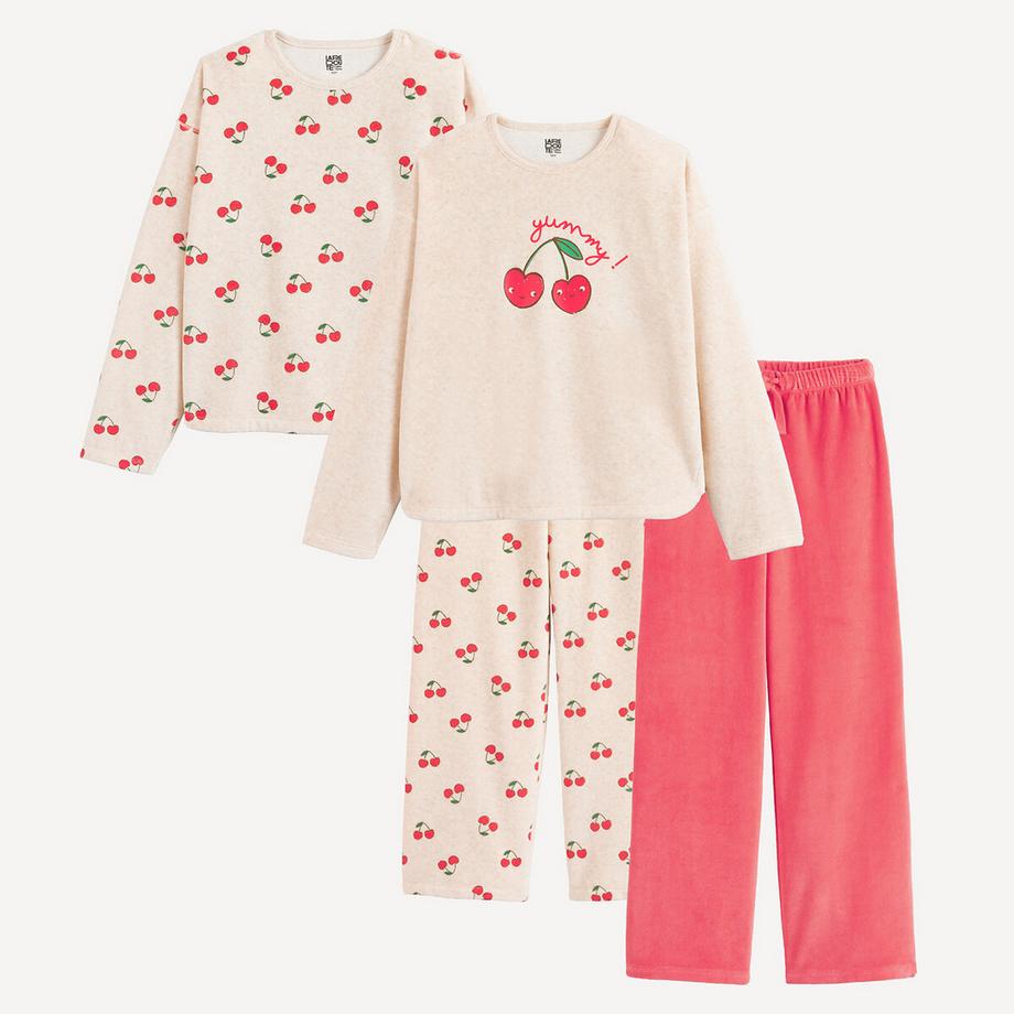 Lot de 2 pyjamas en velours