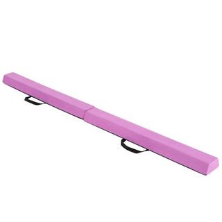 Northix  210 cm Schwebebalken Gymnastikbalken klappbar Turnbalken rutschfest Balance Beam bis 73 kg Lila 