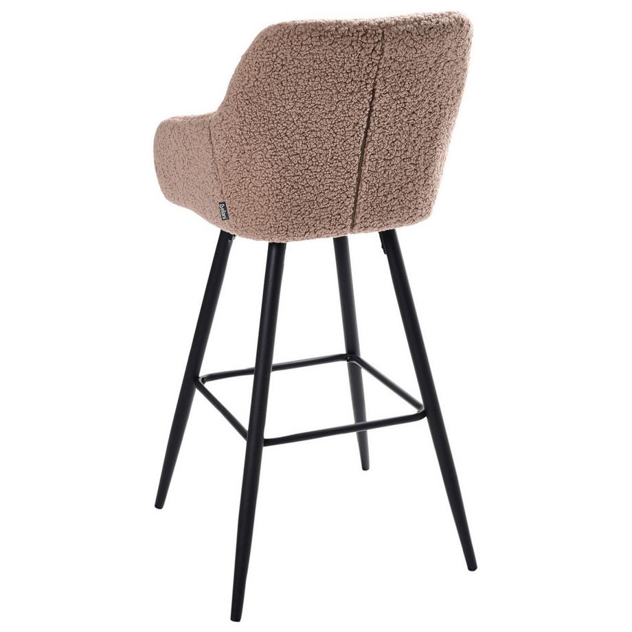 Beliani Set mit 2 Barstühlen aus Bouclé  CASMALIA  