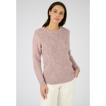 Pullover mit Rundhalsausschnitt aus meliertem Strick Thermolactyl