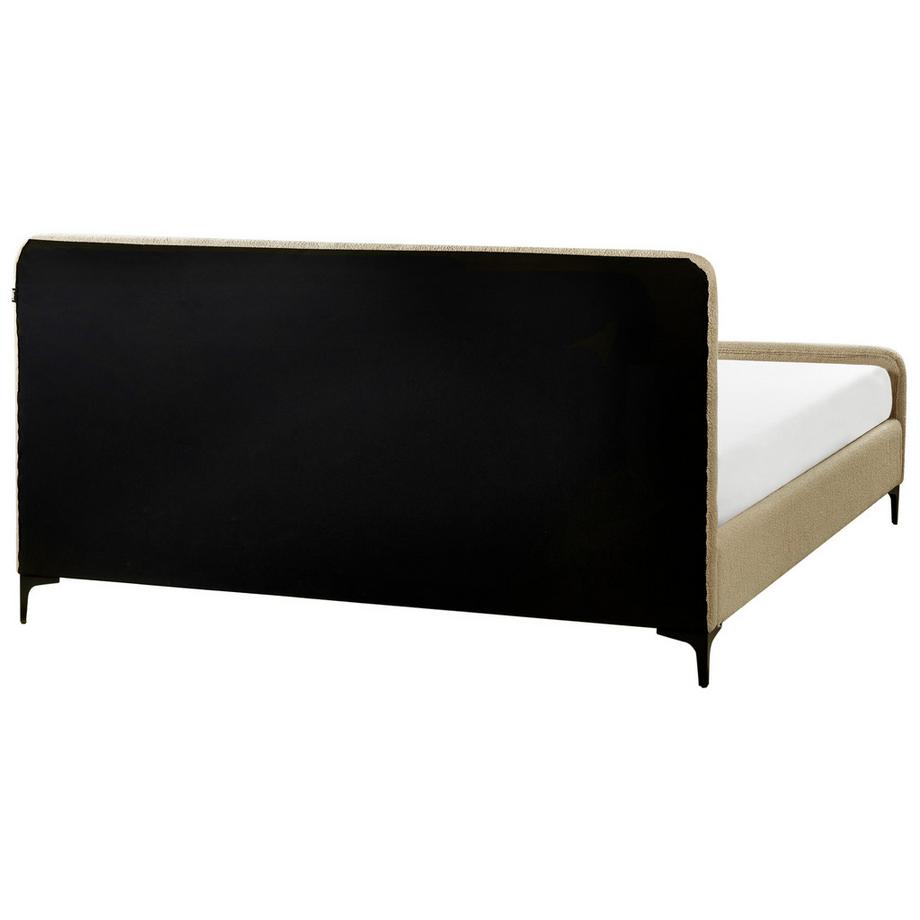 Beliani Letto en Bouclé  LUNAN  