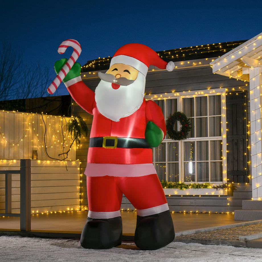 HOMCOM Aufblasbarer Weihnachtsmann  
