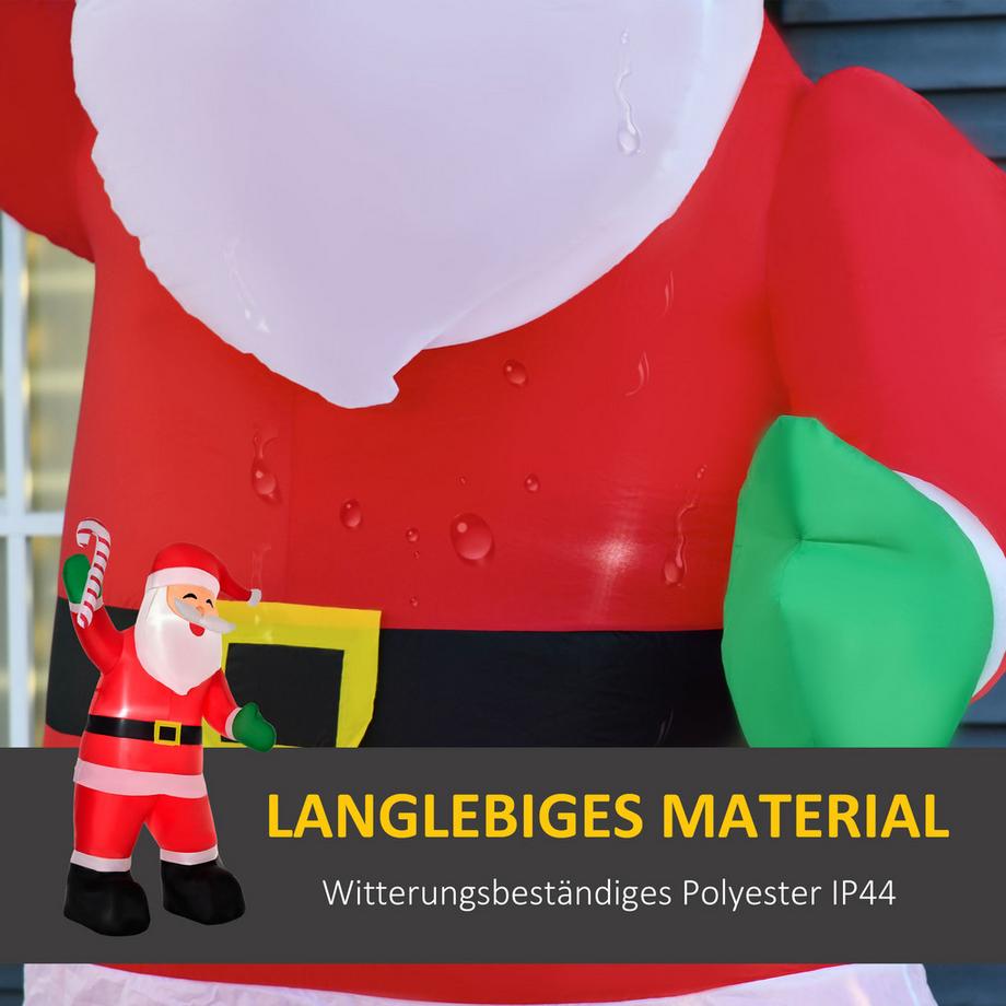 HOMCOM Aufblasbarer Weihnachtsmann  