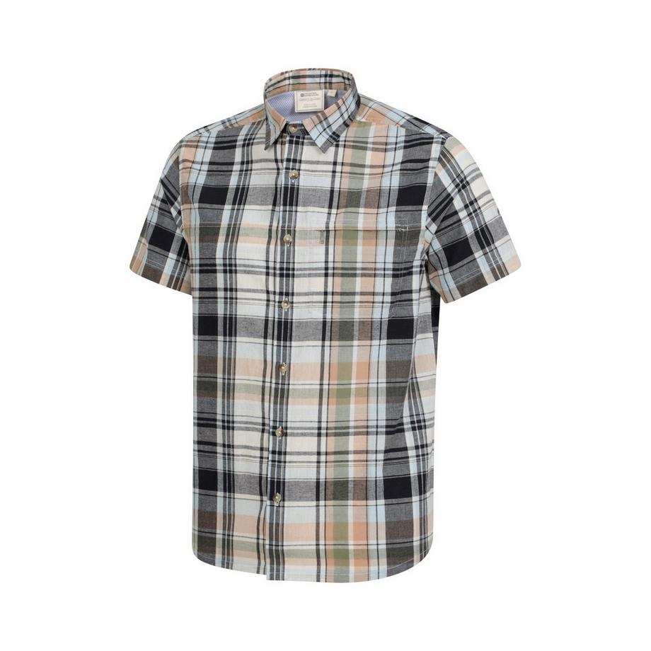 Mountain Warehouse Camicia a Quadri Maniche Corte Regular Fit  