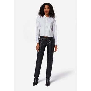 RICANO  Pantaloni in pelle da donna Skinny Pant, vita bassa classica 