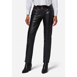 RICANO  Pantaloni in pelle da donna Skinny Pant, vita bassa classica 