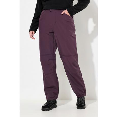 Ulla Popken  Pantalon Softshell déperlant, avec doublure en polaire et genoux préformés 