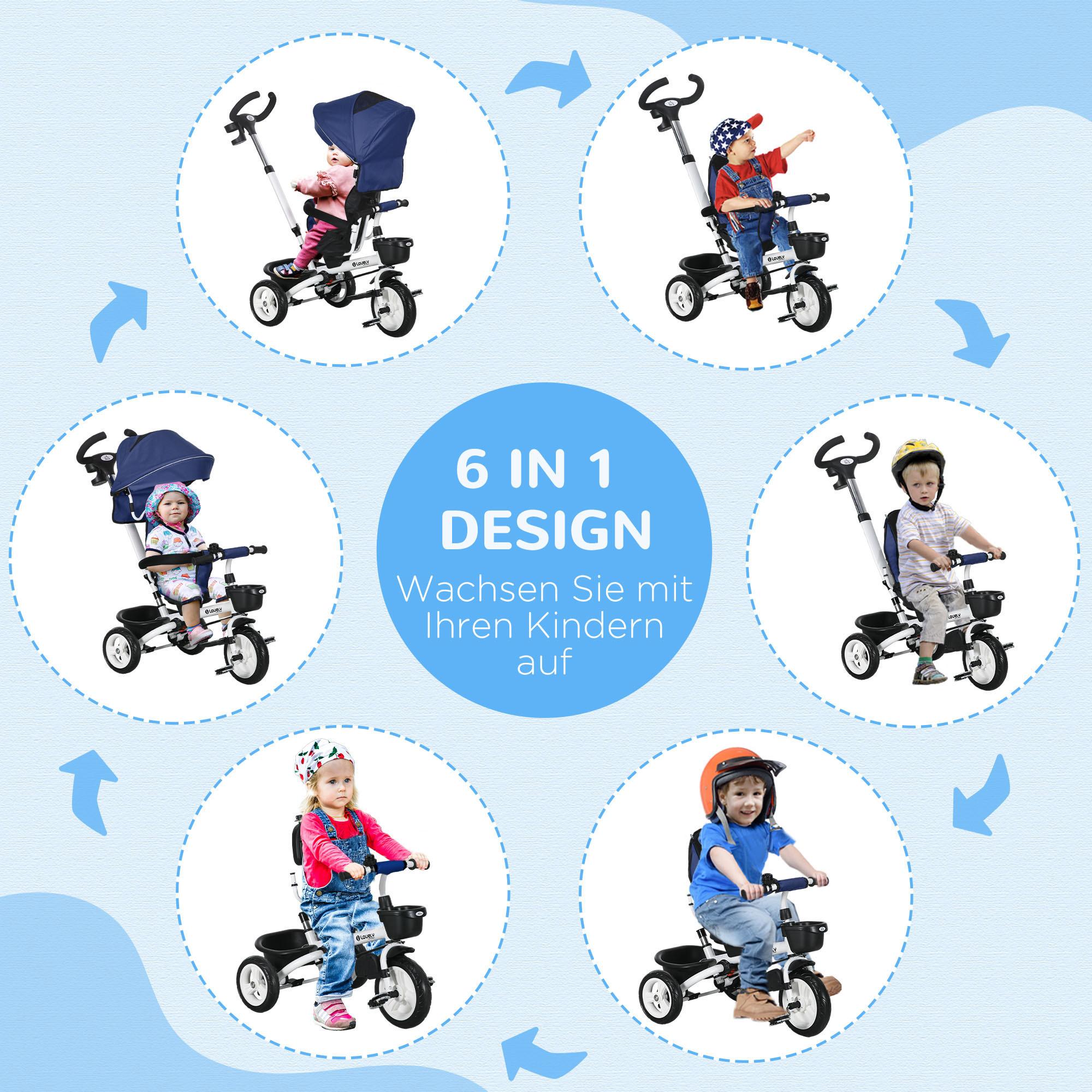 HOMCOM  Tricycle pour enfants 