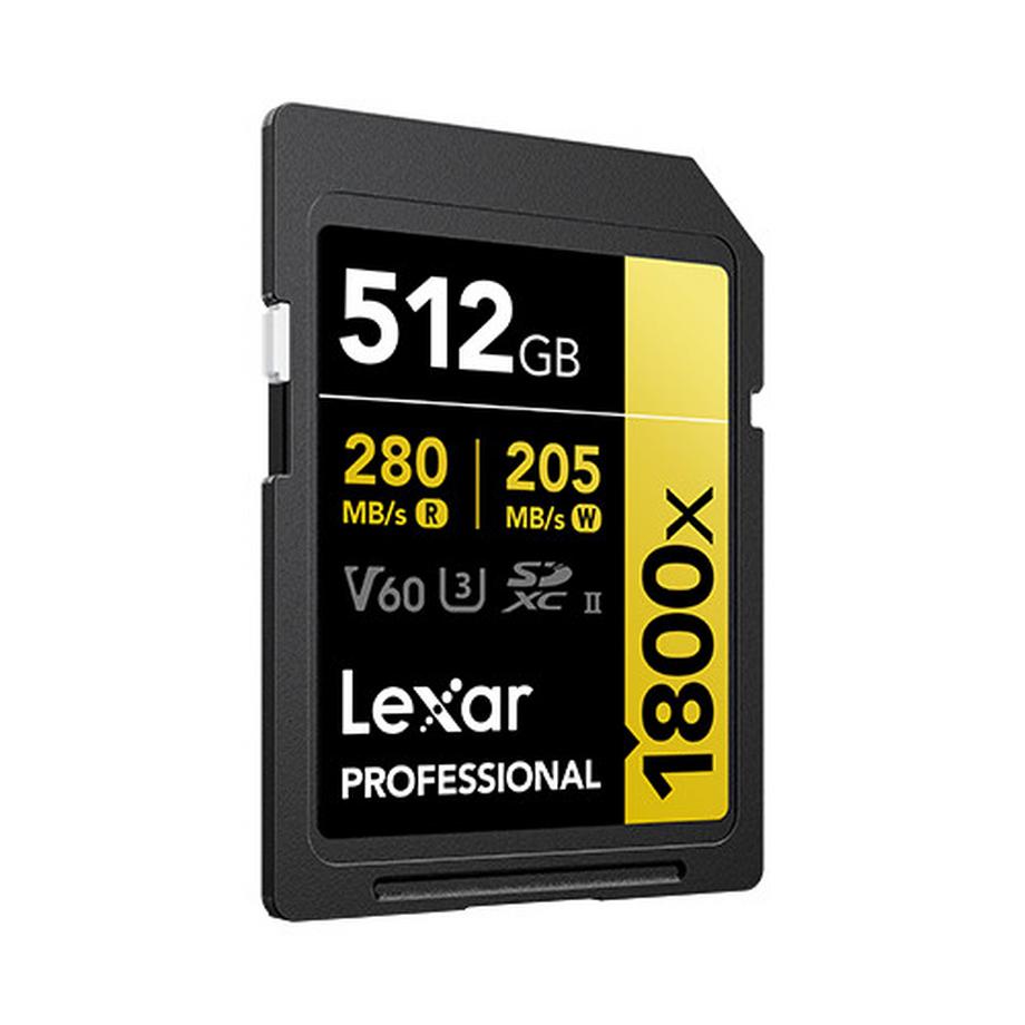 Lexar  Lexar Professional 1800x 512 GB SDXC UHS-II Classe 10 