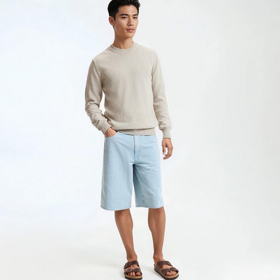 La Redoute Collections Pull Col Rond Maille Fine  