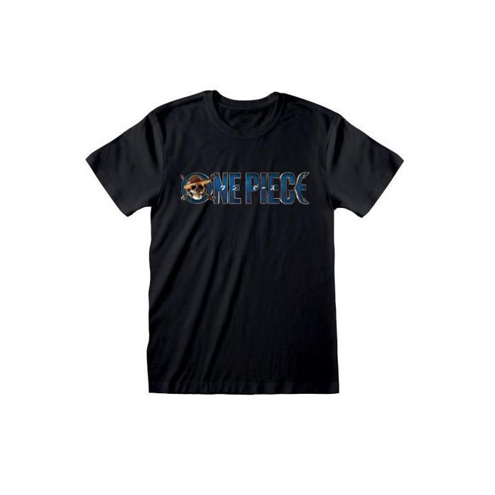 Image of T-shirt - One Piece - Logo Herren Schwarz XL
