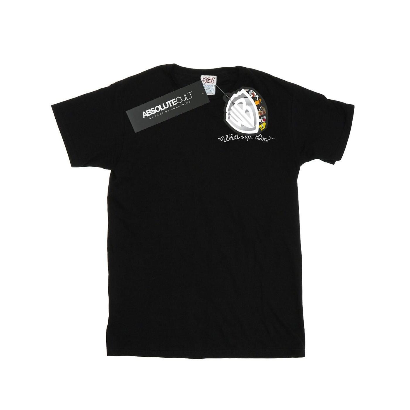 Image of What's Up Doc Breast Print Tshirt Herren Schwarz M