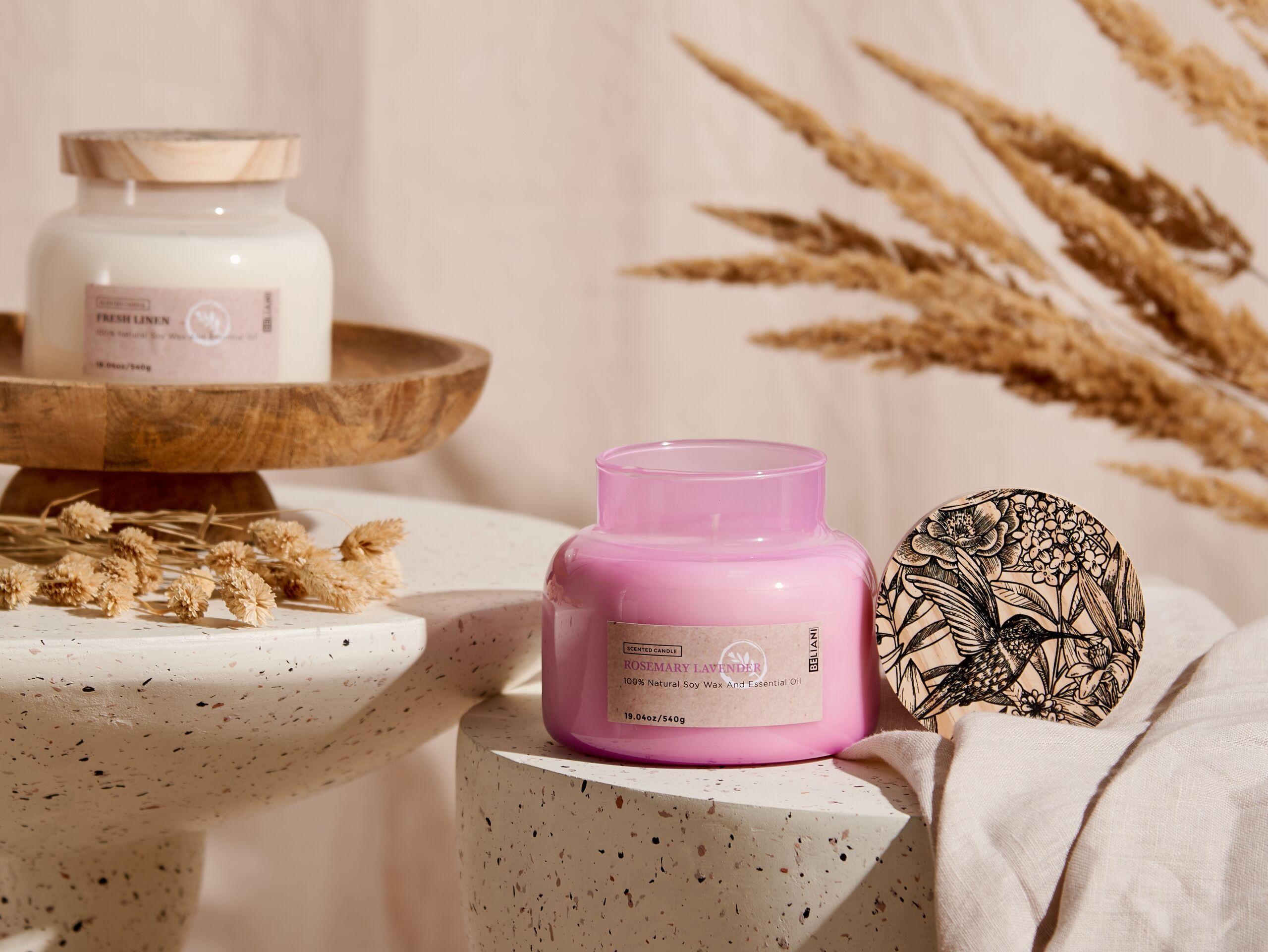 Beliani Candela Profumata en Cera di Soia DELIGHT BLISS  