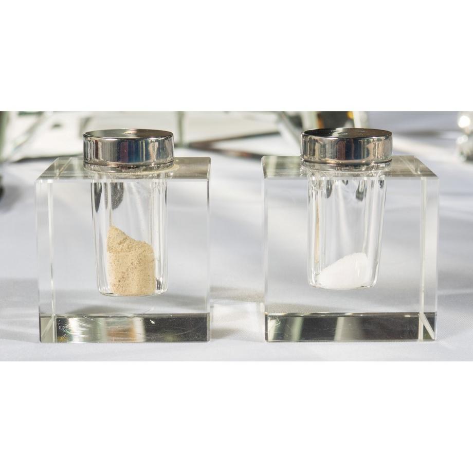 Aulica  Salz- und Pfefferstreuer aus quadratischem Glas 