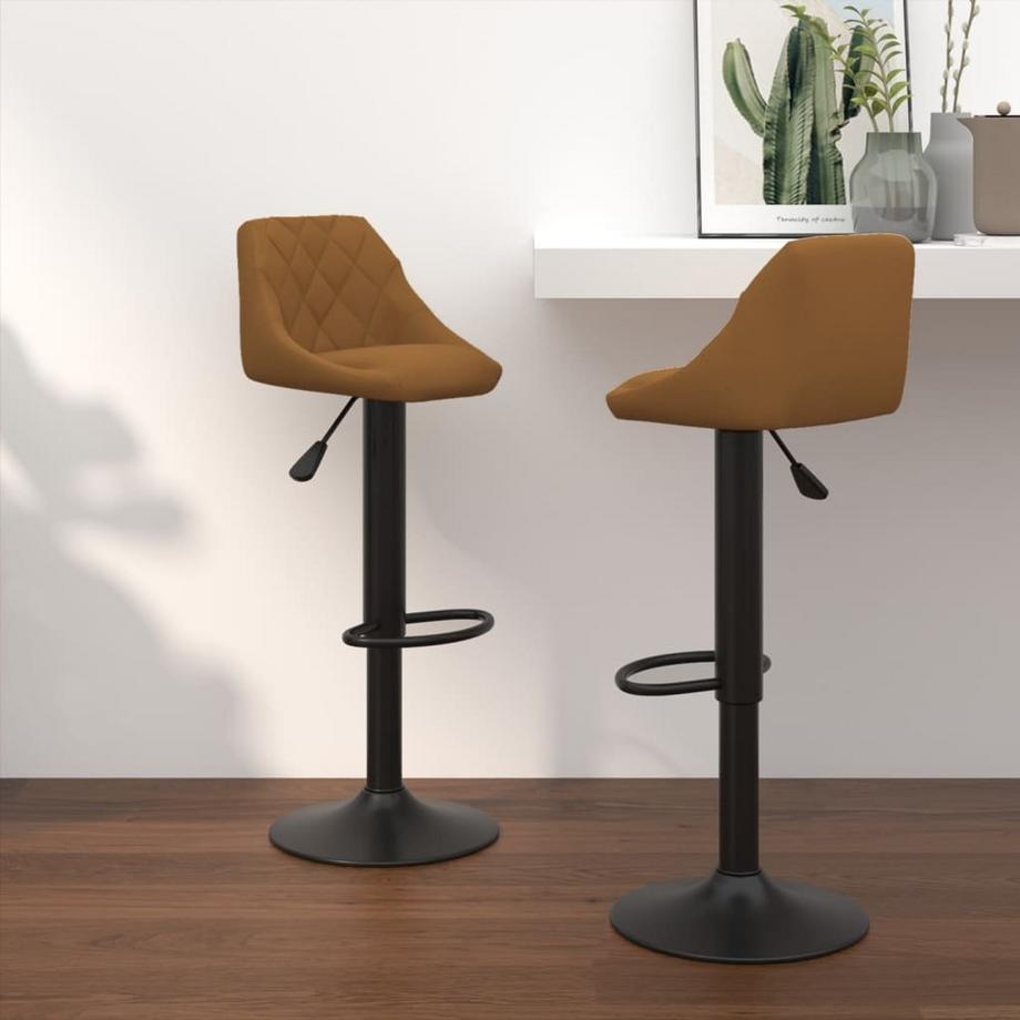 VidaXL Tabouret de bar velours  