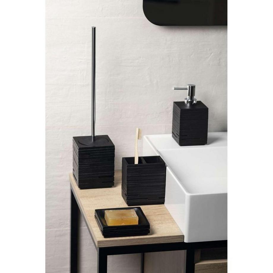 diaqua Distributeur savon Quadrotto noir  