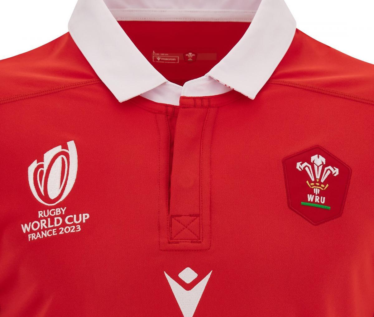 macron  Heimtrikot Rugby-Weltmeisterschaft 2023 Pays de Galles 