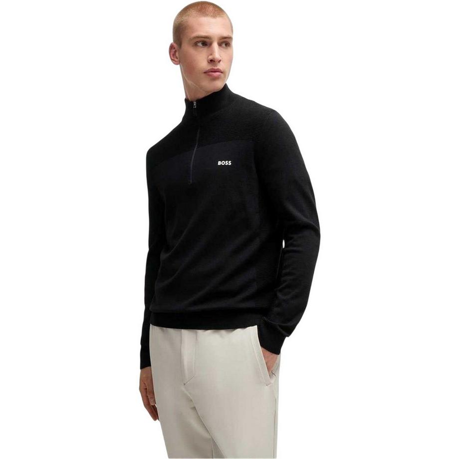 BOSS Pullover Regolare Collo A Cerniera  