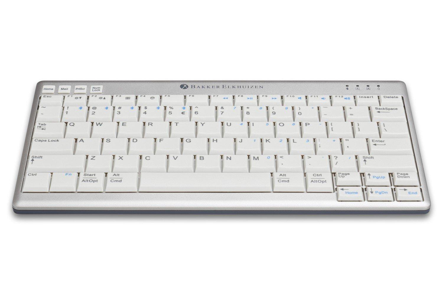 BakkerElkhuizen  UltraBoard 950 Wireless clavier Bluetooth QWERTZ Suisse Gris clair, Blanc 