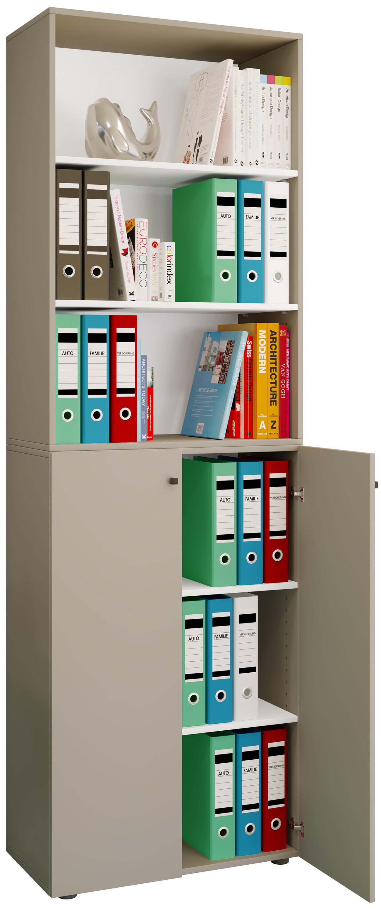 Image of Büroschrank Bücher Ordner Aktenschrank Büromöbel Schrank Lona 6-fach Drehtüren Regal Büroschrank Bücher Ordner Aktenschrank Büromöbel Schrank Lona 6-fach Drehtüren Regal