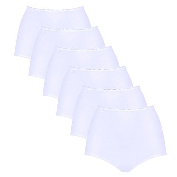 Image of 6er Pack 247 Microfibre - Maxi Slip Damen Weiss L