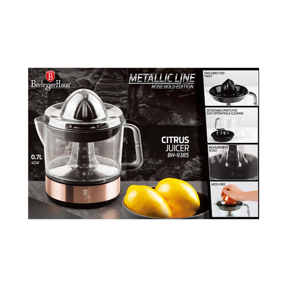 Berlinger Haus Zitruspresse 1.5 Liter Metallic Line Rose Gold  