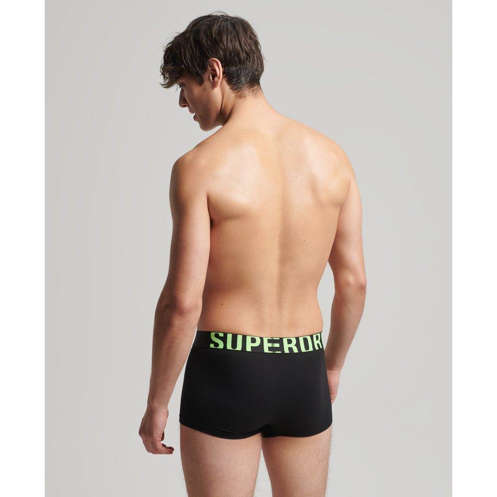 Superdry  boxer en coton bio uperdry dual logo (x2) 