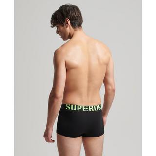 Superdry  boxer in cotone biologico uperdry dual logo (x2) 