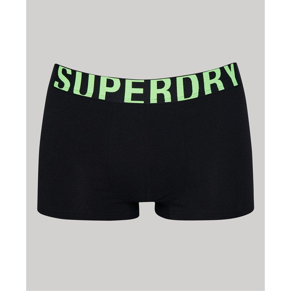 Superdry  boxer en coton bio uperdry dual logo (x2) 